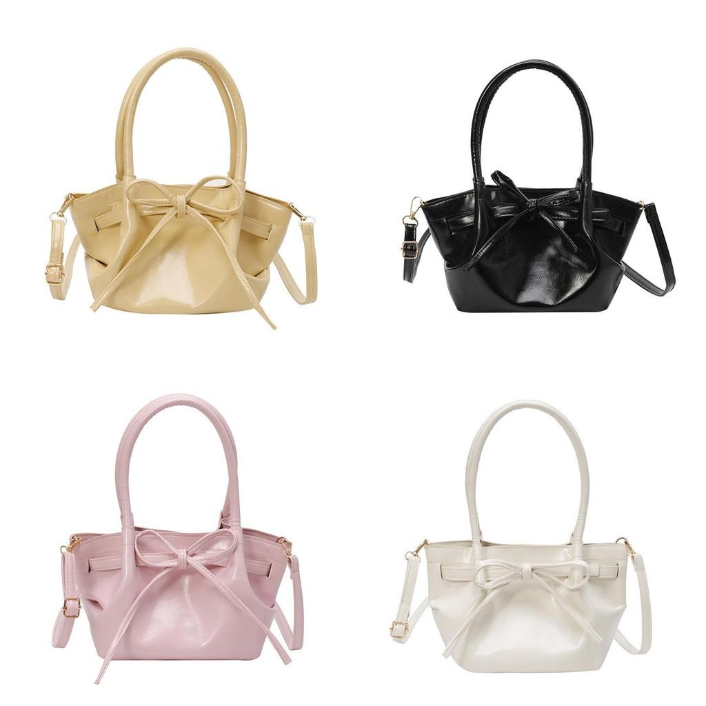 Handbag Trendy Single Shoulder Crossbody Bag With Bow Decoration For Daily Use
