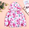 Mädchen Kleidung Baby Mädchen Blumen Hoodie Jacke Herbst Blumenmuster Reißverschluss Jacke Mantel Outwear 2-7Y