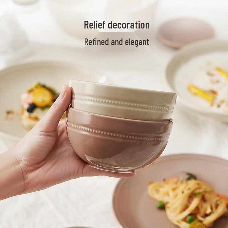 Zhi Shi Roman Holiday 34-Piece Ceramic Dinnerware Set