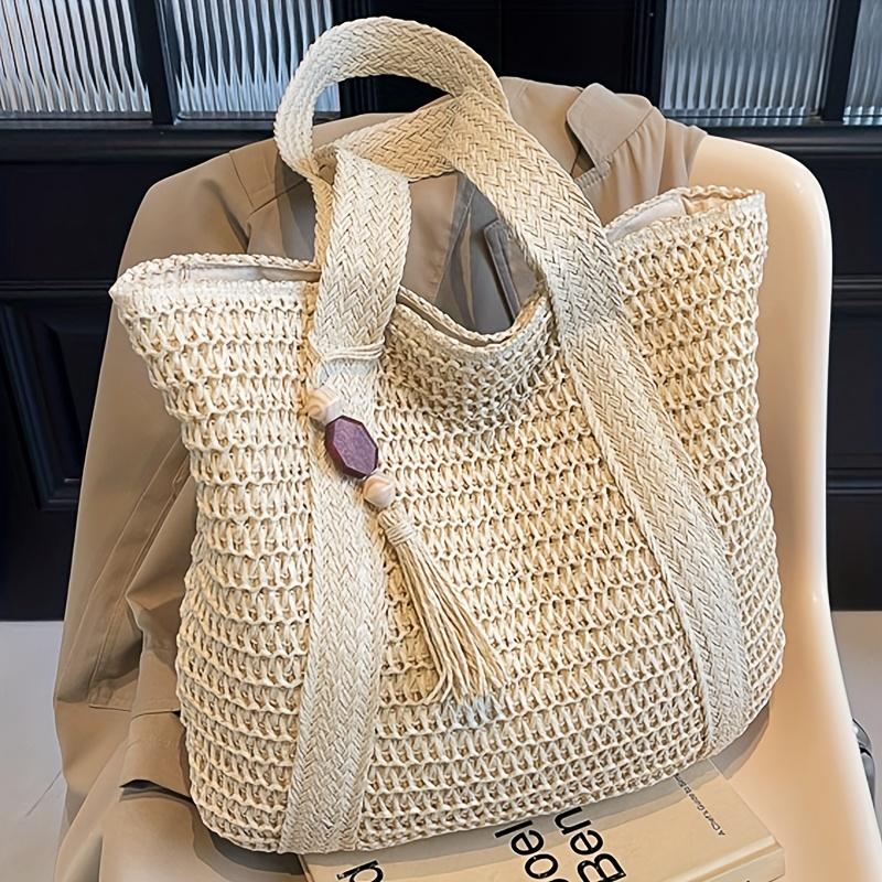 New women's straw shoulder bag tote bag