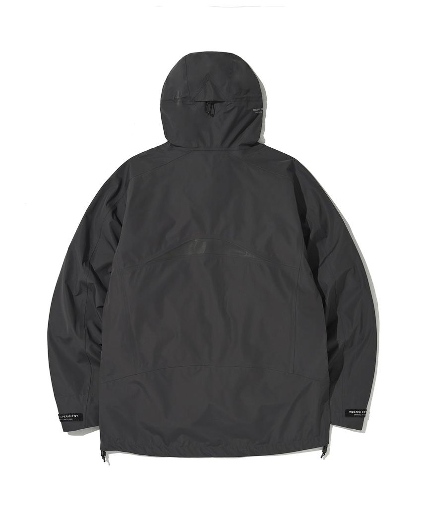 Welter Experiment Wol029_3Layer Nut Hood Shell Jacket_Charcoal