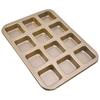 Mini Loaf Baking Pans 12 Cavity Brownie Baking Pan Carbon Steel Muffin Bakeware Cupcake Bread Divider Mold
