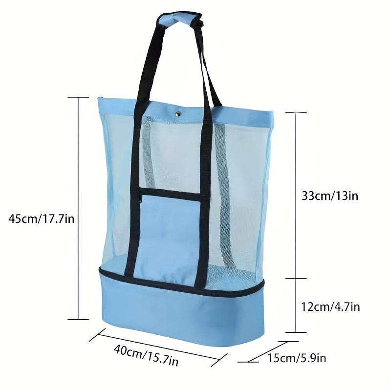A Multifunctional Outdoor Travel Bag, Including A Toiletry Bag, Summer Items, and A Creative Mesh Beach Bag for Outdoor Trips.