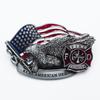 Smooth 4.0 American Hero Firefighter Flag Men's Zinc Alloy Belt Buckle