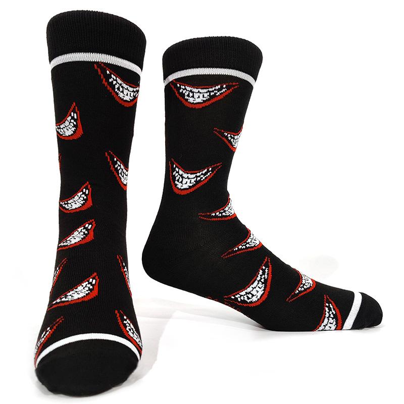 Novelty Happy Funny Men Graphic Socks Cotton Poker Corgi Frog Crazy Burger Piranh Wolf Avocado Eagle Sock