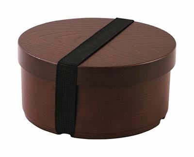 Kakusei Bento Magewappa Lavadora de Louça e Micro-ondas Inclui Elástico Feito em Caixa, Estilo, Redondo, 500ml, Seguro, Faixa, Japão, TW-06