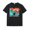 Mademark X MTV - MTV Catch A Wave MTV Surfer Logo Retro Graphic T-Shirt On Sale Men T Shirt Group T Shirt Cotton Casual