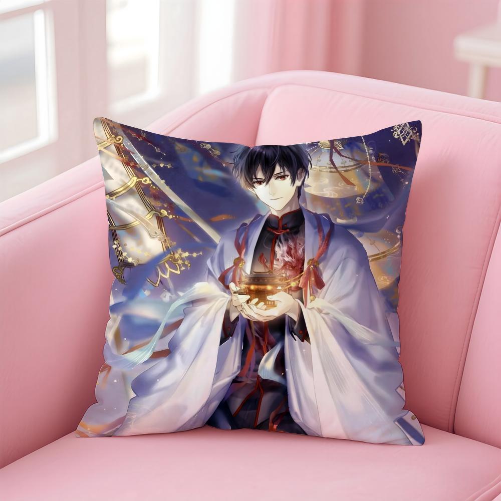 Historical Chinese Novel DDumb House Cushion Cover Pillow Case Soft Skin Friendly Fabric Concealed Zipper