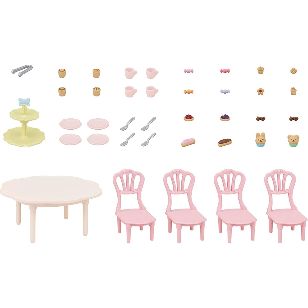 EPOCH Sylvanian Families Furniture Sweets Party Set Multicolor