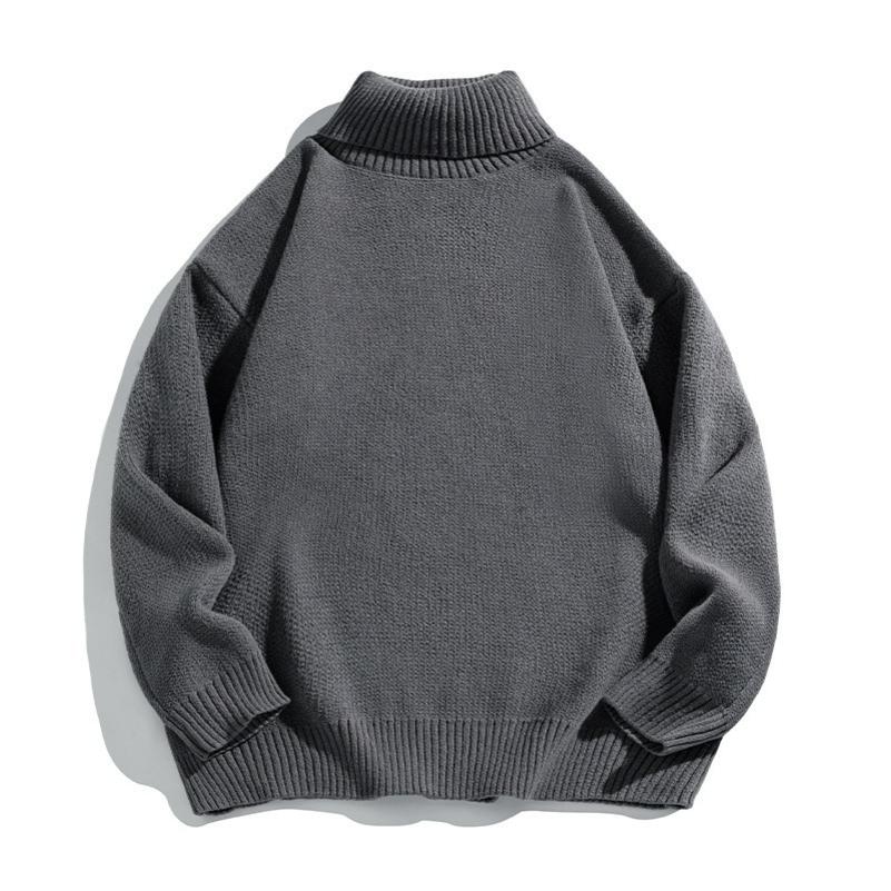 Paar Uni Rollkragenpullover Herren und Damen Paare Herbst und Winter Lockerer Fauler Stil Pullover