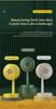 Electric Heater Fan Fast Heating Space Heater Fan Portable Household Electric Heater Home Appliance for Bedroom Heating