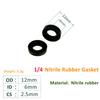Nitrile Rubber Round O Ring Corrosion Oil Resistant Seal Washer PTFE Flat Gasket Ring Seals Joints Gaskets Spacers for Bolt