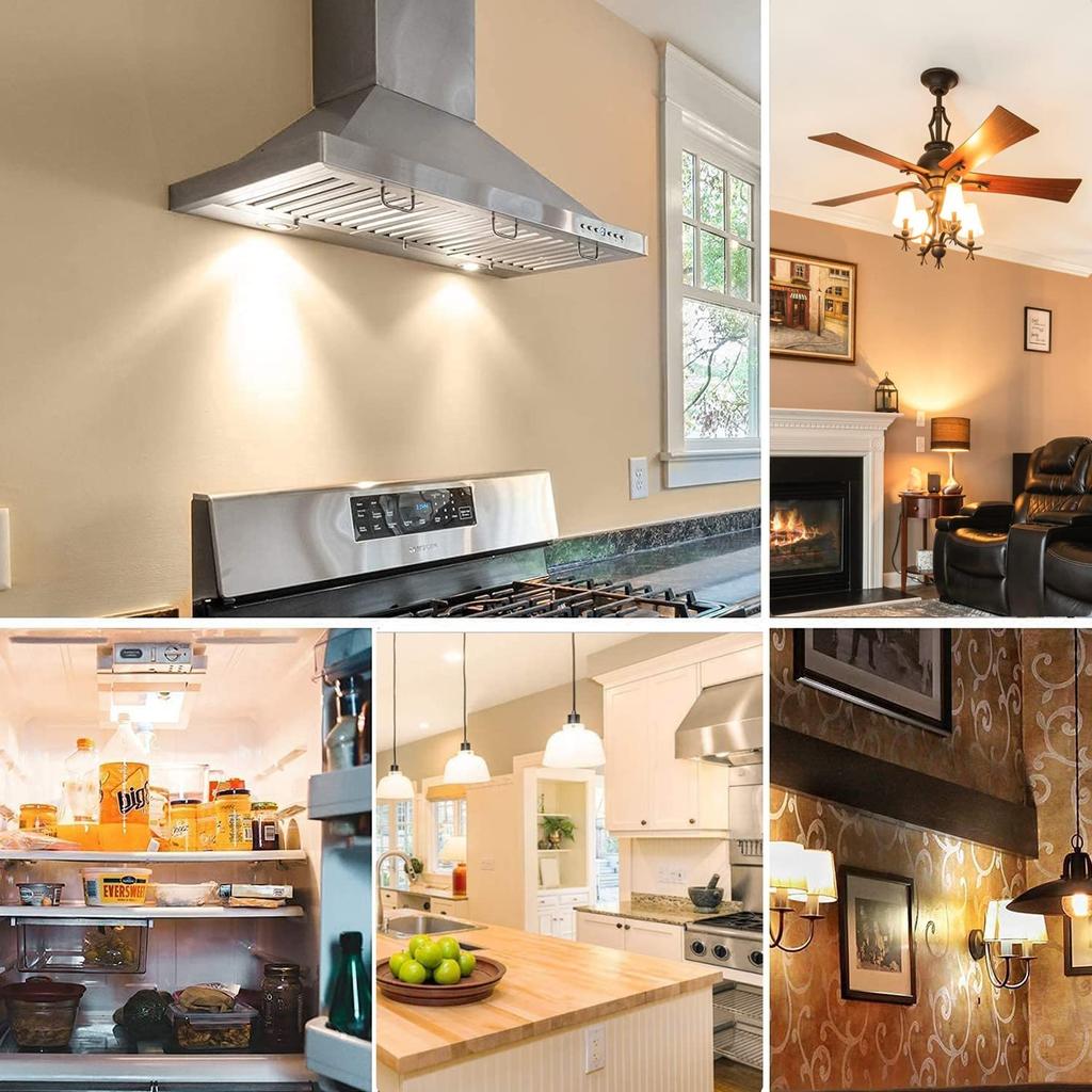 [Pack of 5] HXWY New E14 LED Bulbs, 7W, E14 Base, 100V, 730LM, Dimmable, Equivalent to 70W-75W Halogen Lamps, Energy-Saving, High Brightness, Warm