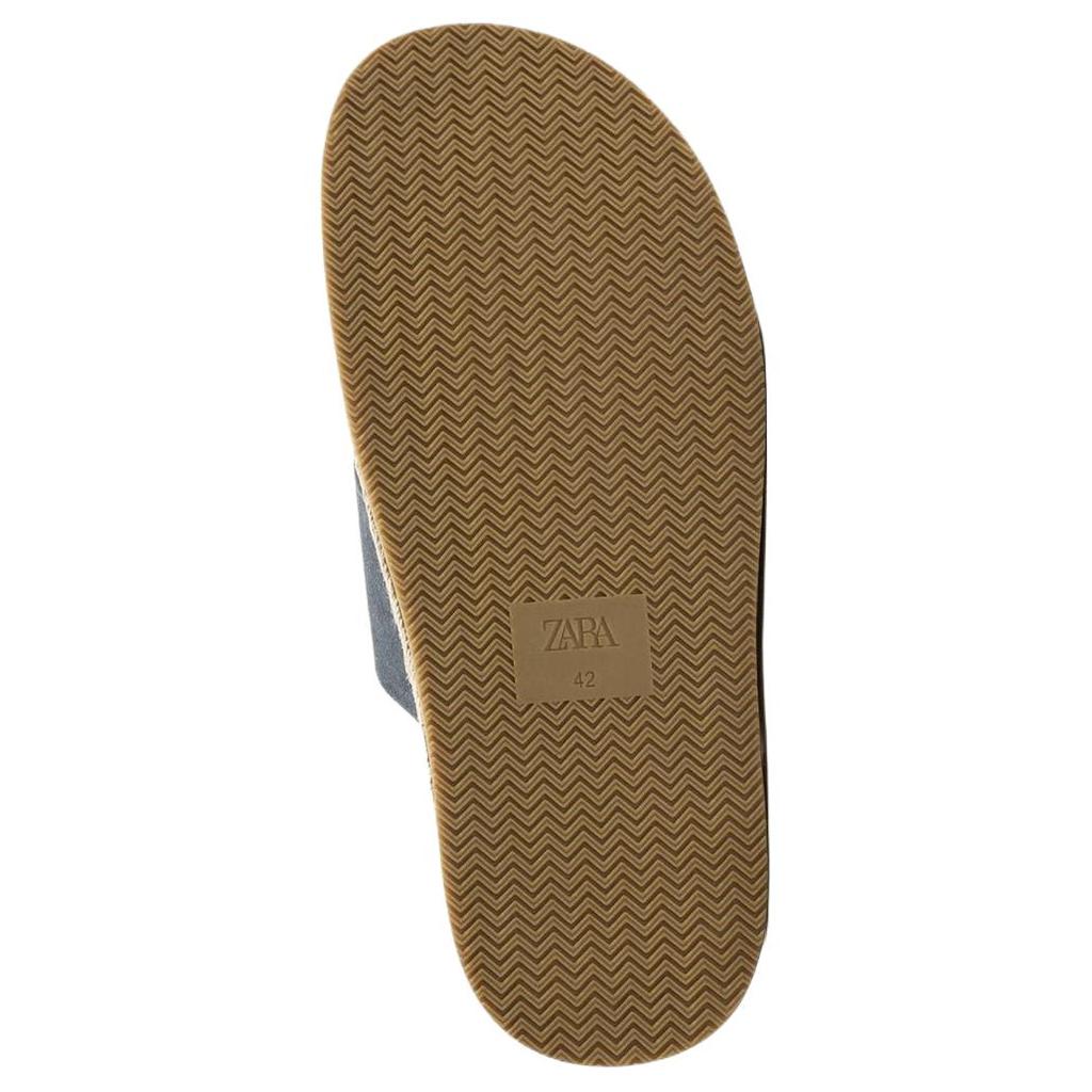 Zara Fashionable Versatile Slide Sandals Men Footwear Blue 2709520400