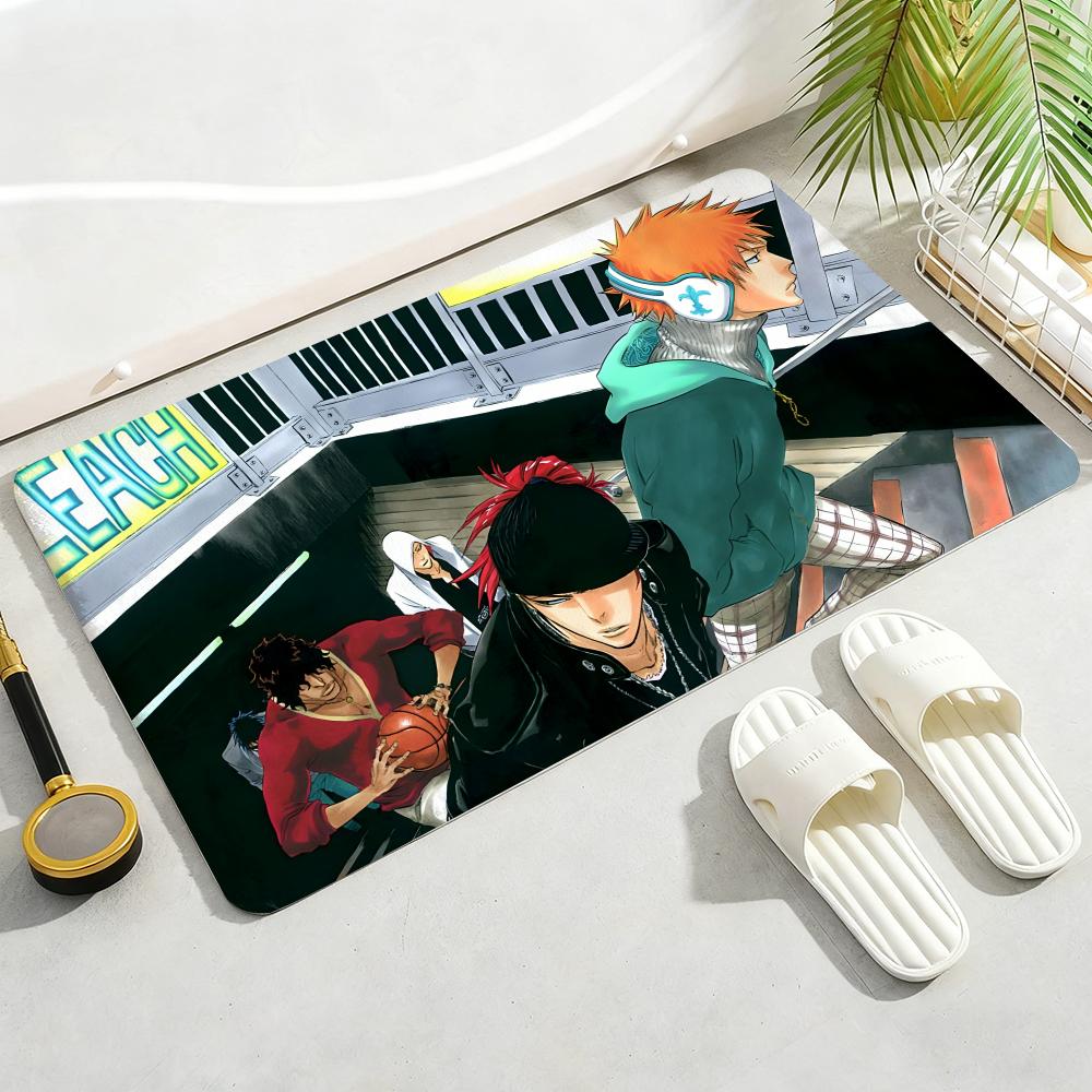 

Anime A-Aizen SousukeS B-BLEACH Floor Mat Soft Thickened Non-Slip Door Mat for Living Room Home Decor Flannel Rugs 40x60cm