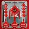 2025 High-End Chinese Knot Peace Fu Character Five Blessings Door Ornament for Living Room and Housewarming Decoration
