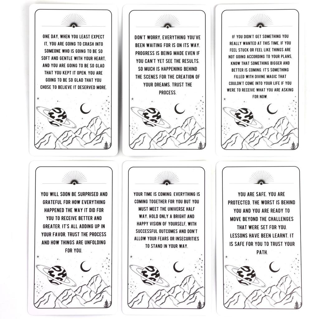 Messages From The Universe Oracle Deck 10.3*6cm with Guidance From Your Guides for General Readings 54 Pcs Oracle Cards