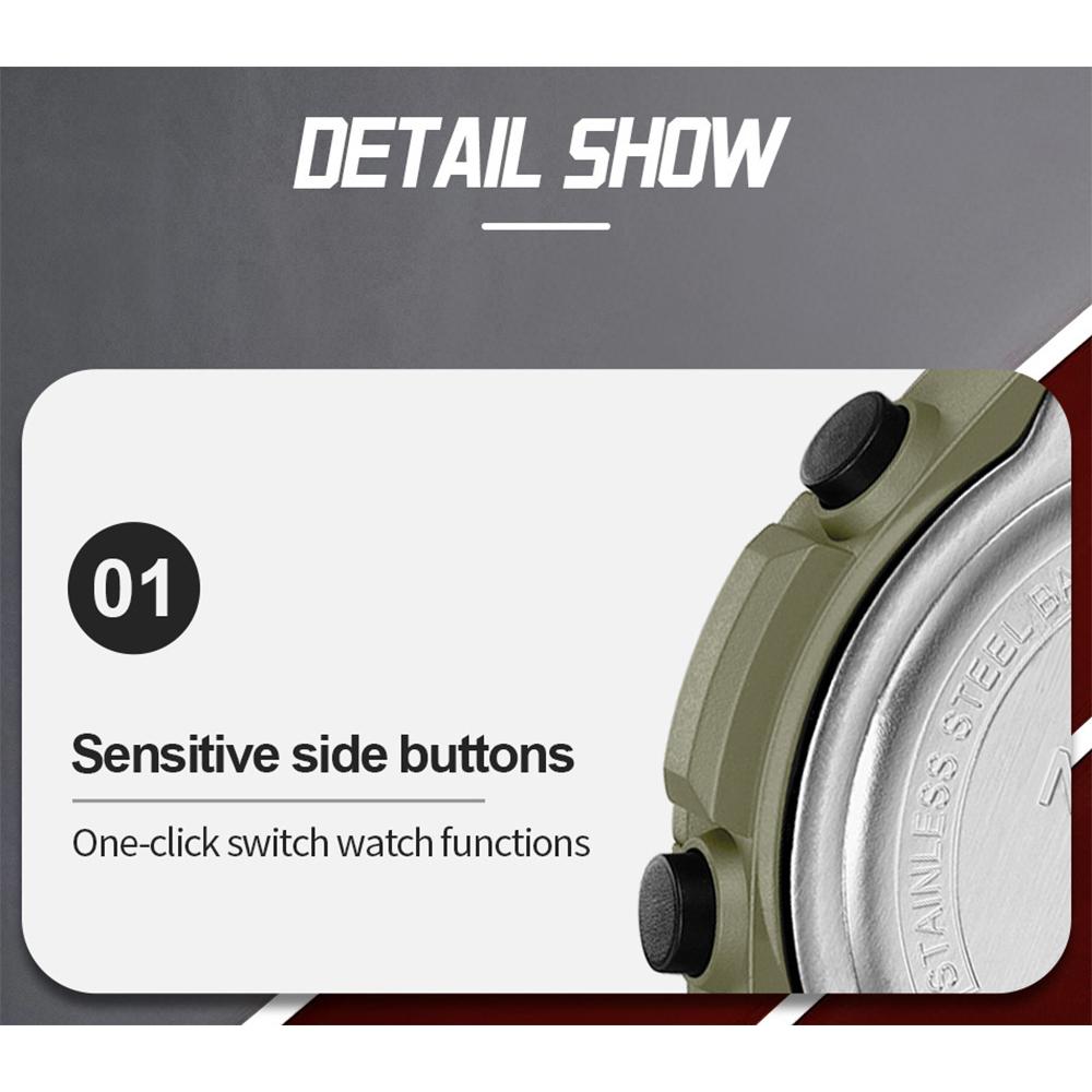 NAVIFORCE Digital Men Boy Watch Outdoor Alarm Chronograph Silicone Strap Waterproof Night Pattern Men Boy Casual Watch Gift NF7127