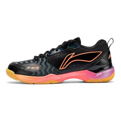 Li Ning Sports Comfortable Shock Absorbing Wear Resistant Low Top Badminton Shoes Unisex Shoes Black AYZV001-3