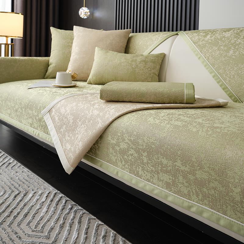 Nordic Luxury Luxury Luxury Sofa Cushion High End Chenille Cover Cloth Simple and Aesthetically Pleasing All Season Universal Anti Slip Seat Cushion