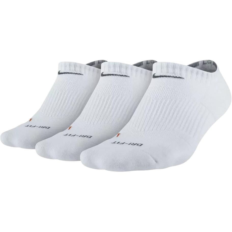 

Nike Dri Fit CUSHION NO SHOW Running Socks Unisex 3 Pack SX4834-101 XL