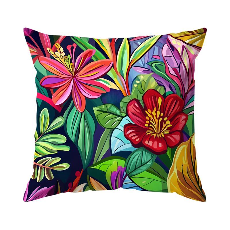 Mexican Style Painting Cushions Pillowcase Printed Polyester 45X45Cm Throw Pillow Cover Decorative Sofa Cushion Pillowslip