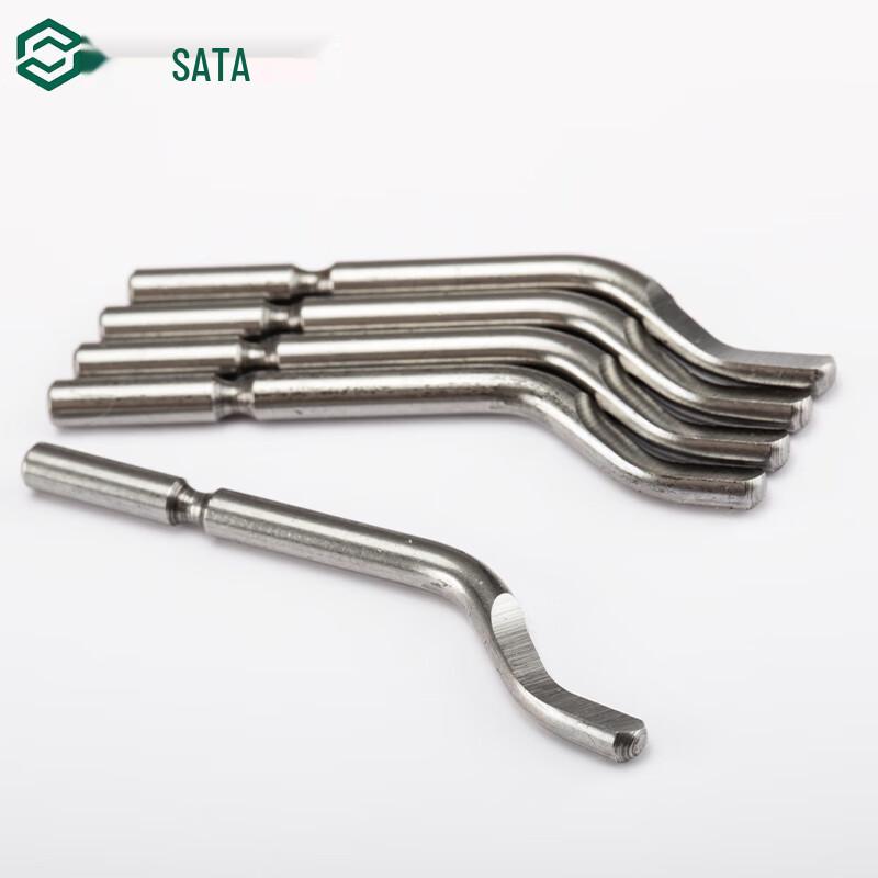 SATA 93455 5-Piece Deburring Tool Blade Set HSS