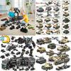 Bausteine Panzer 8in1 Militär Schwerer Panzer Modell Baustein Armee Spielzeug Junge
