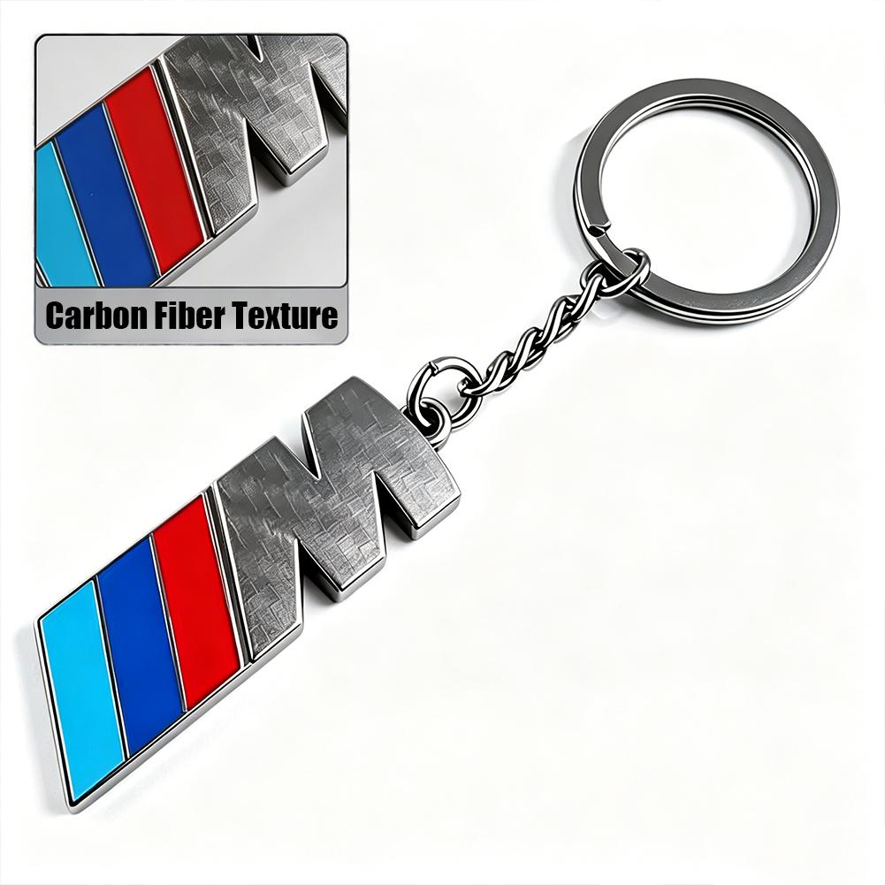 Carbon Fiber Car M Emblem Styling Auto Keychain Accessories For BMW E90 G80 M3 G30 M5 F82 F83 F20 F21 G42 F95 F96 G06 G07 M2 M4 zjdr11