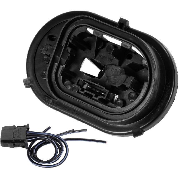 Left Tail Light Socket Wiring for Volkswagen Tiguan 5N Halogen Lamp Vehicles 2008-2012 No.5ND945257 Lamp Bulb Pigtail Connector Harness W/Pre-Wired