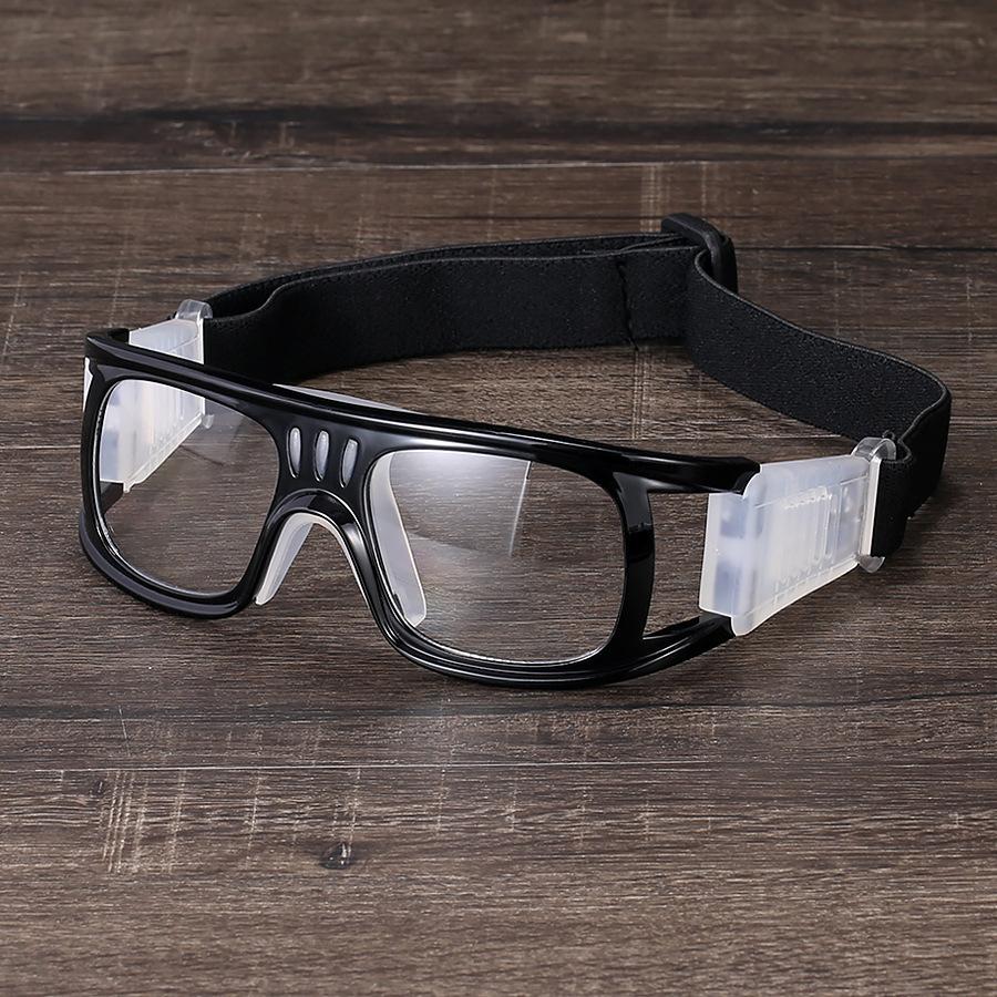 

Basketball glasses, outdoor basketball sports glasses, anti-impact sports goggles with prescription frames, basketball glasses Glossy black frame
