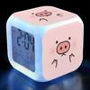 Paris Alarm Clock For Kids 7 Color Changing Night Light Bedside Wake Up Clock Pairs Eiffel Tower Alarm Clock For Girls Bedroom Decor