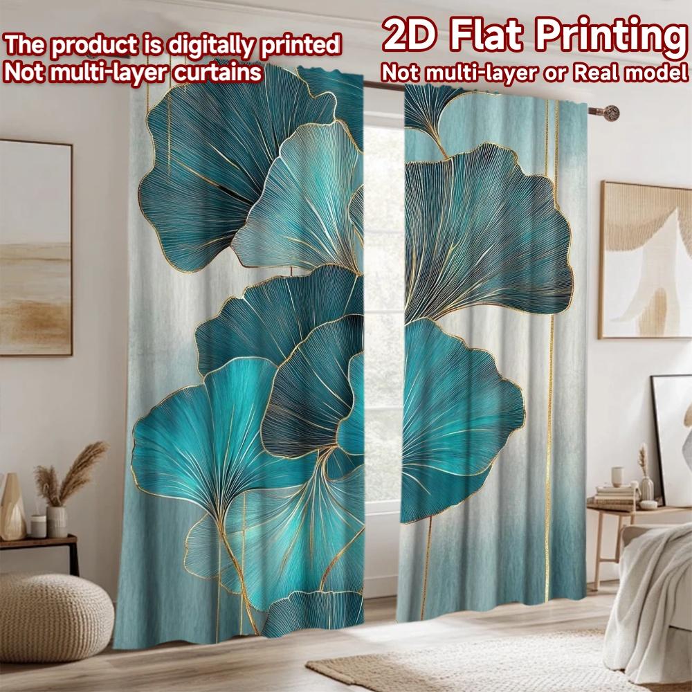 1pc 2D flat Photography Backdrop Background cloth Blue Leaves (2 100% Polyester Family Party for Home and party decorations for