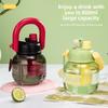 Kids Plastic Large Capacity Drinking Bottle With Straw For Outdoor Travel And School Use