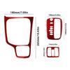 Red Carbon Fiber Interior Automatic Gear Shift Kit Cover Trim For Toyota Celica
