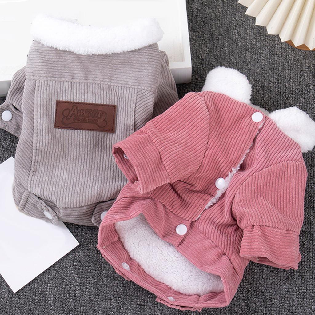 Dog Winter Apparel Furry Coat for Dogs Boy Girl for Indoor and Outdoor Use Thick Coat Clothes Outfit for Pet