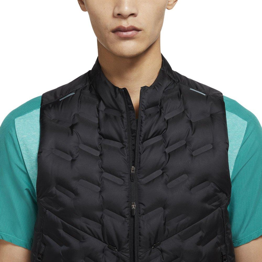 Nike Solid Color Zipper Sleeveless Vest Men Tops Black DD5695-010