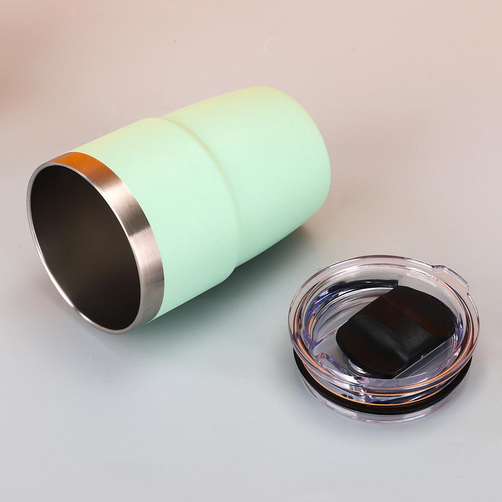 2PC 6/8oz Stainless Steel Thermos Cup Multi-color Portable Ice Cup Mini Double-layer Insulated Coffee mug With Lid water bottle