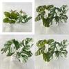 Faux Monstera Leaf 7 Heads Realistic Greenery For Wedding Photography Props