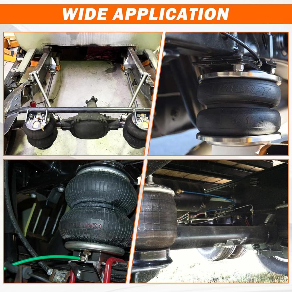 Air Line Kit For Air Spring Bag Suspension With Fittings, 30 FT PA Hose Truck Airbag Line With 1/4 NPT DOT Air Fittings, Replacement Valve For Airbag