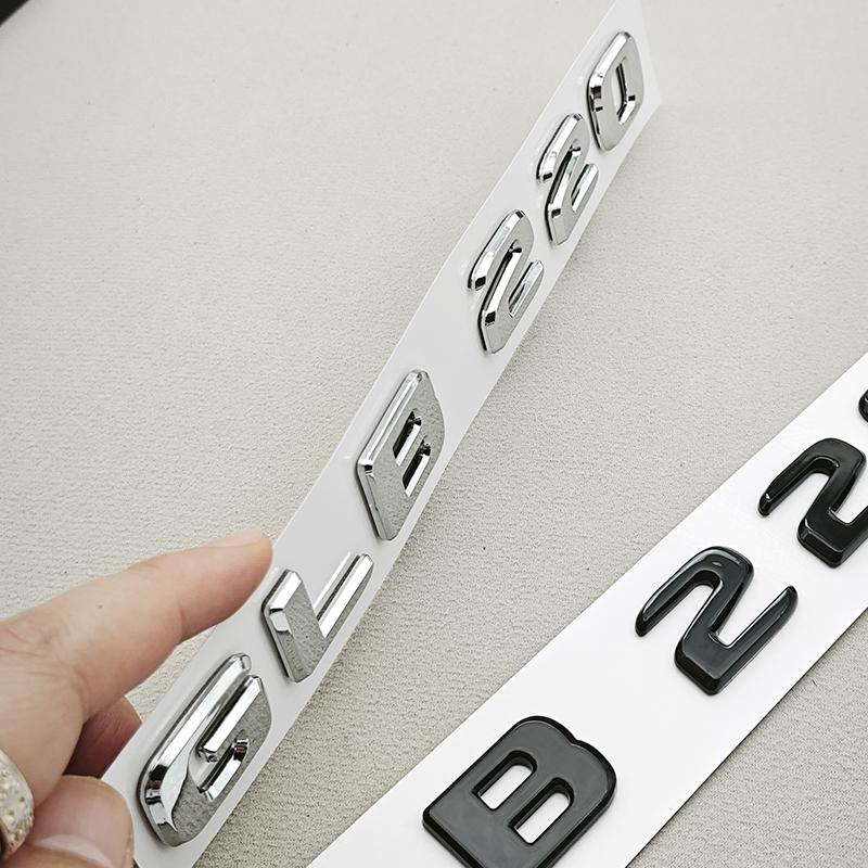 Lettere Logo Auto 3D in ABS GLB 220 GLB 250 Emblema Badge Portellone Posteriore Decalcomanie Per Mercedes benz GLB220 GLB250 X247 Accessori Auto
