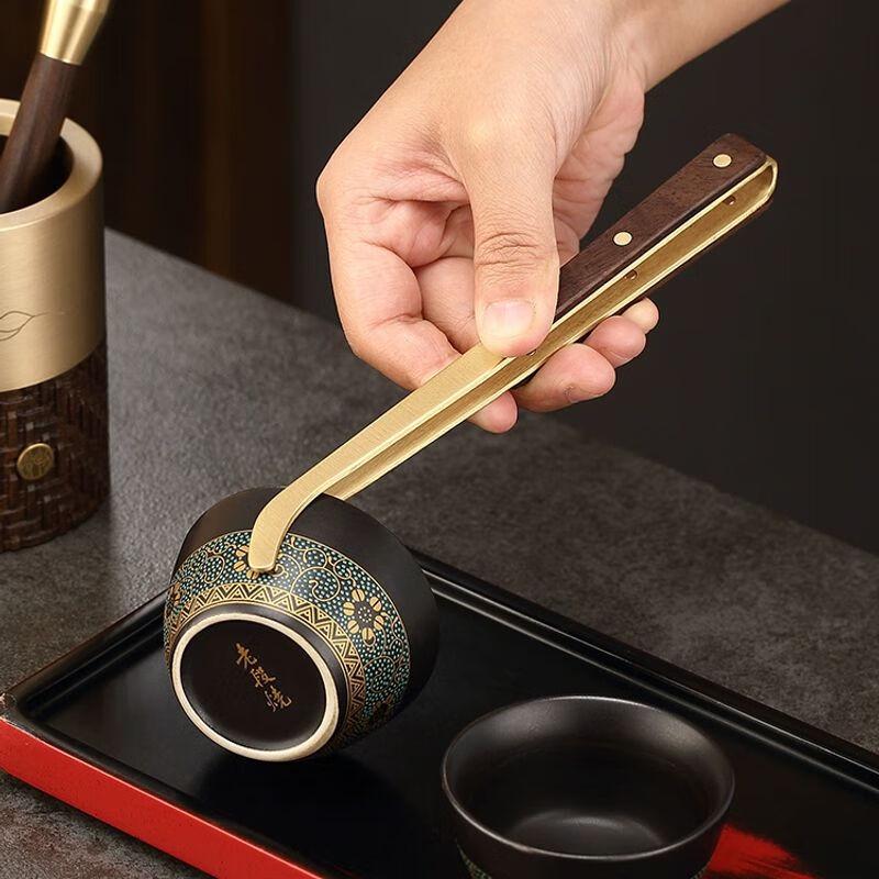 Brass Gongfu Tea Ceremony 6-Piece Tool Set
