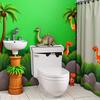 Blalck 3D Toilet Monster Funny Bathroom Seat Decor Removable Sticker Wall Art Decal Toilet Lid Decals