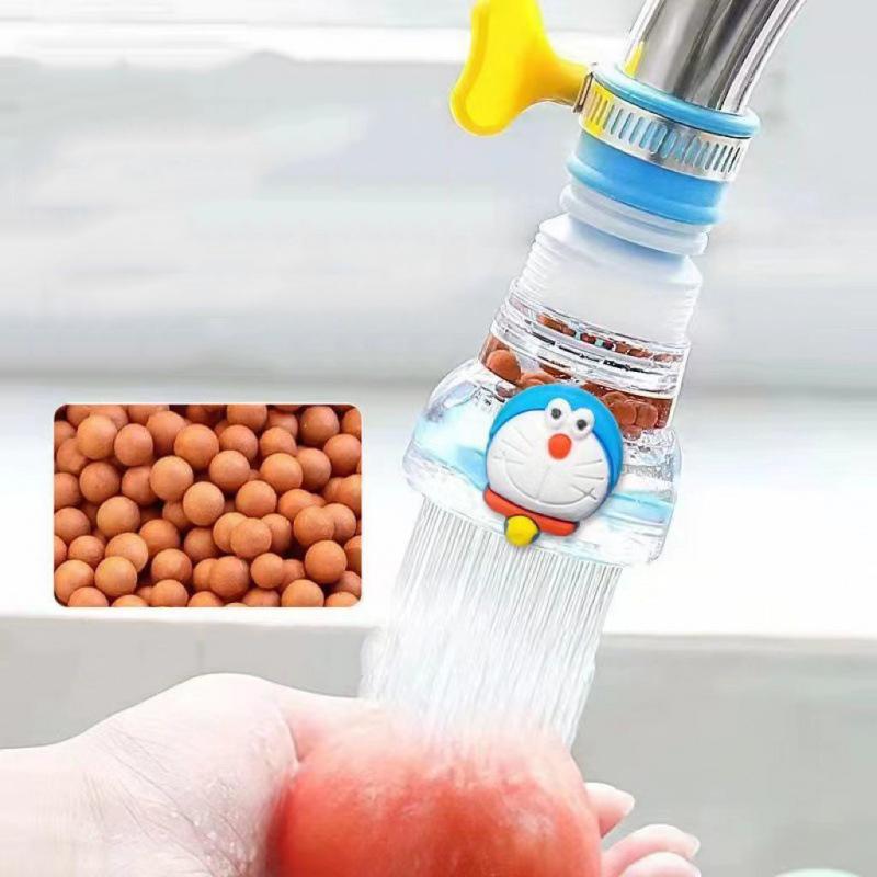 Spritzschutz-Küchenarmatur, Wasserfilter, universeller einziehbarer drehbarer Filter, Duschkopf für Wohnheim, Universal-Düse