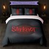 Set Biancheria da Letto 3 Pezzi con Stampa Slipknot Copripiumino con Due Federe Biancheria da Letto Morbida per Camera da Letto Domestica