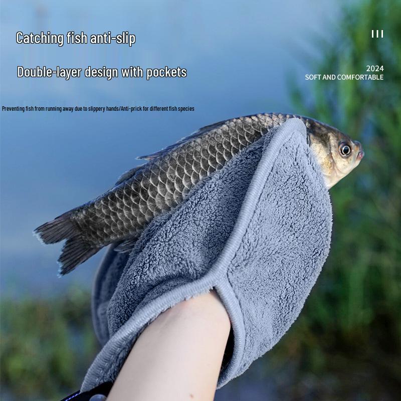 Non-Stick Fishing Towel: Portable, Thick, Absorbent Cloth for Rod Cleaning & Outdoor Gear
