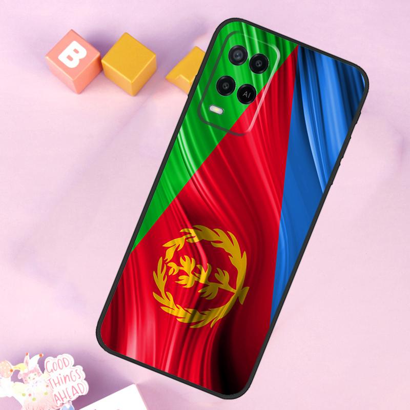 Eritrean Flag Case For Oppo A60 A80 A40 A15 A16 A17 A57 A94 A74 A54 A76 A96 A18 A38 A58 A78 A98 A5 A6 Pro
