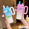 Cartoon Insulated Cup 850ml Thermal Bottle Creative Drinkware  Birthday Gift