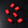 6Pcs/Set Gear Shift Switch Button Trim Red For BMW M3 F80 15-19 M4 F82 15-20 LHD