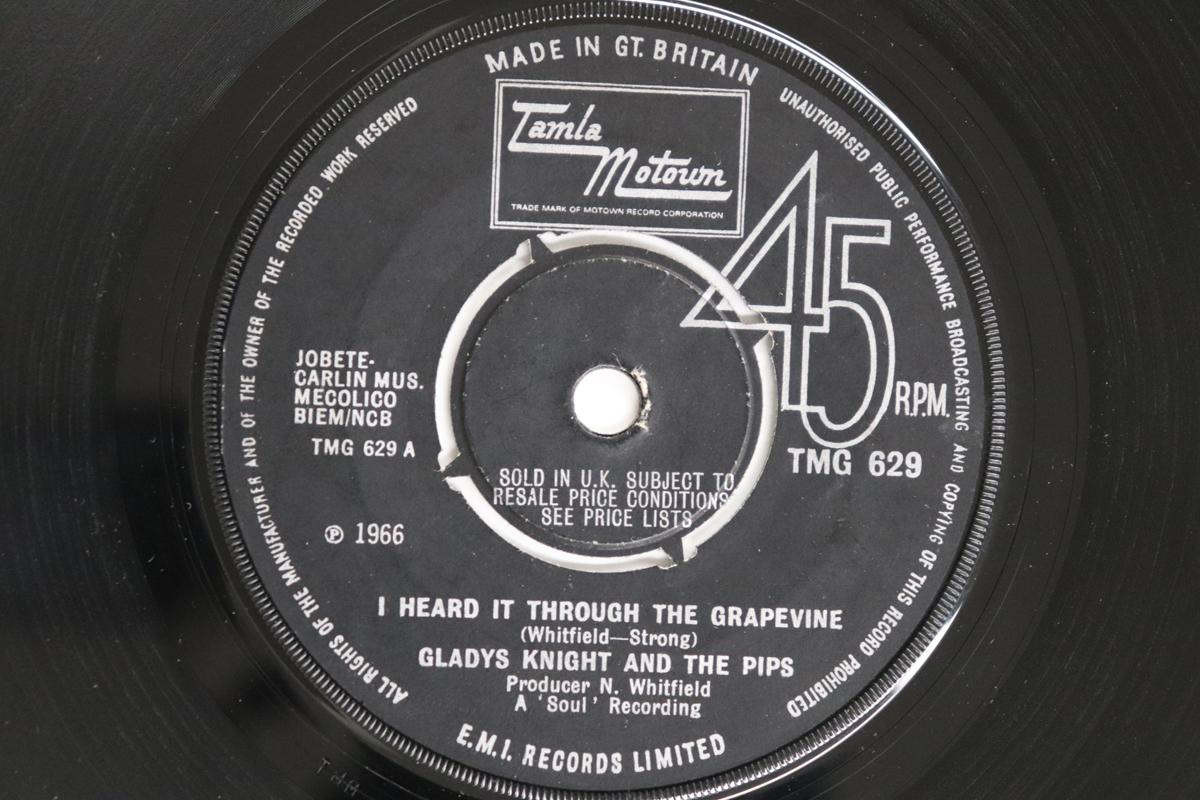 

7inch Record GLADYS KNIGHT, PIPS - I Heard It Through The Grapevine / TMG629 TAMLA MOTOWN 1967 UK Soul/Funk Used